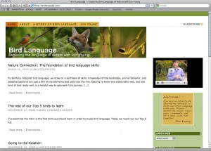bl-safari Bird Language site in Safari